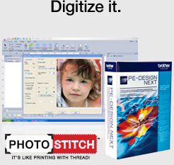 Use the PhotoStitch™ feature in. PE-DESIGN® to convert the image into a digitized file.