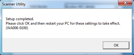 6. Restart the computer for the changes to take effect. Once the computer restarts, the Legal scanning paper size will be enabled in the WIA scanner driver.