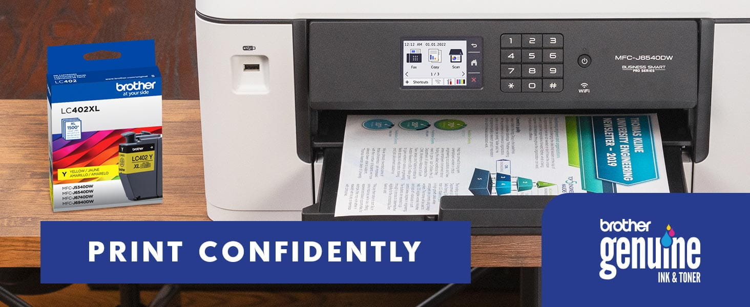 Print Confidently with Brother Genuine Ink & Toner