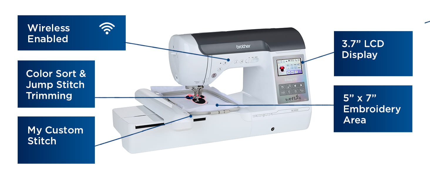 Brother SE2000 5 x 7 Embroidery Machine