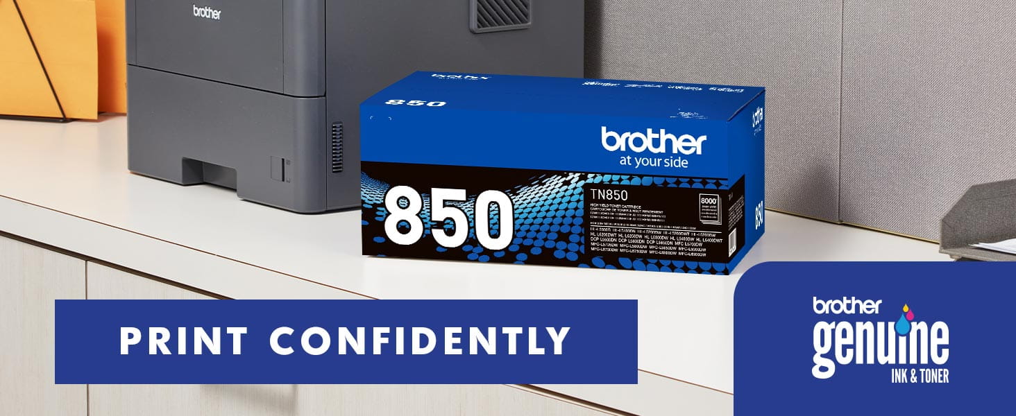 Brother TN850 | High-Yield Black Toner Cartridge - Brother