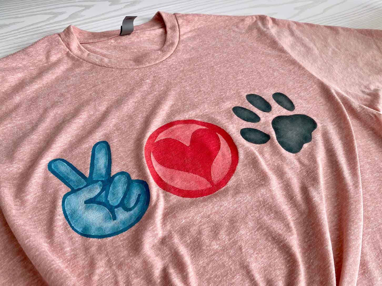 DIY freezer paper stenciled T Shirts Brother