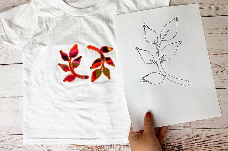 How to embroider on a T-shirt with magic paper or water soluble