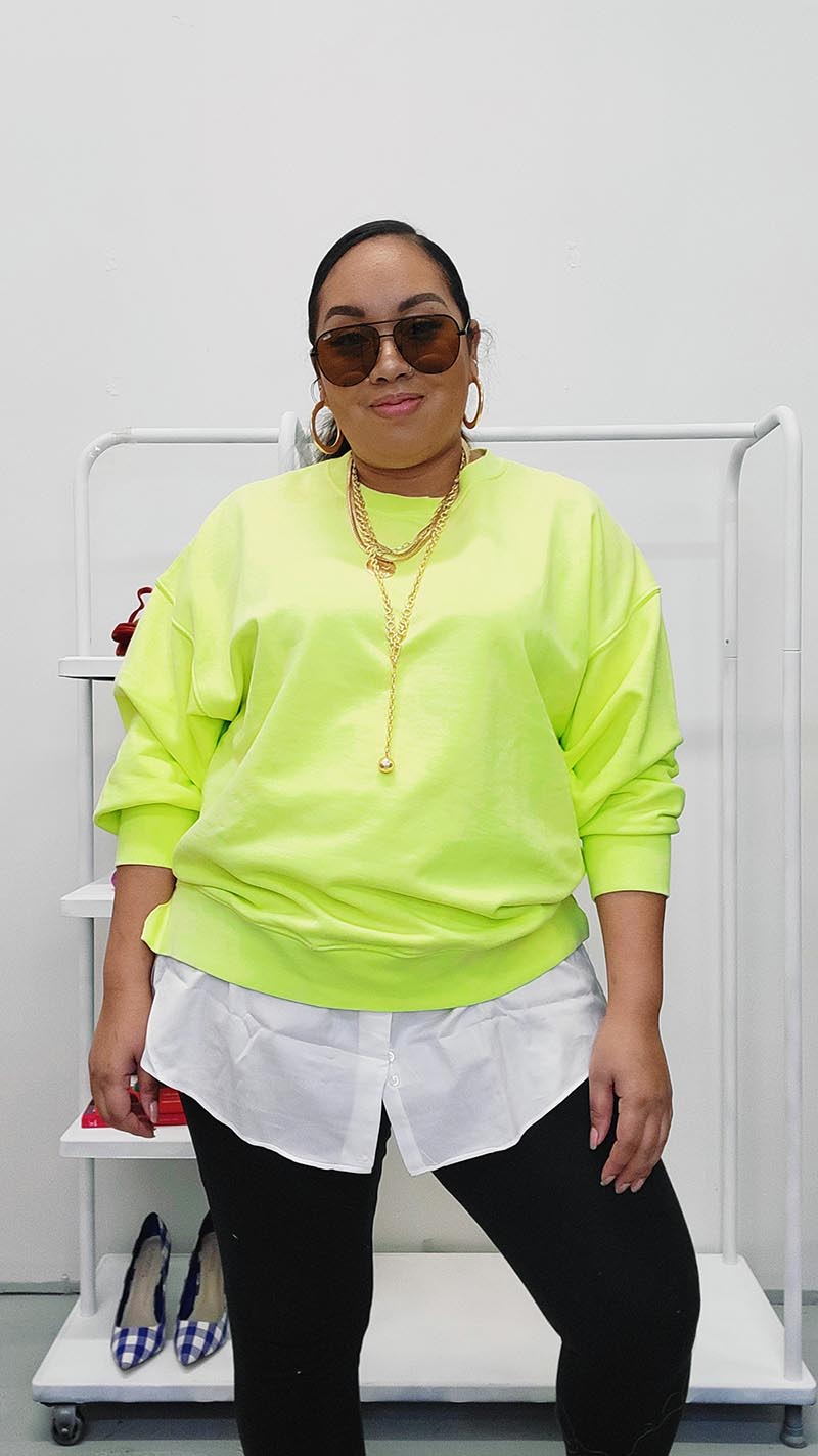 Neon green cheap shirt outfit