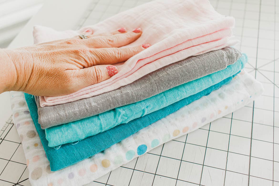 How to sew a gauze baby blanket Brother