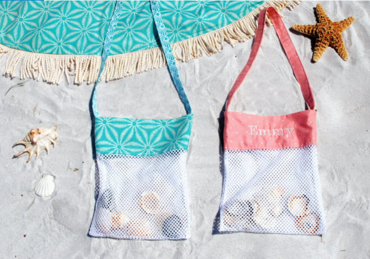 How to sew a beach bag for shells