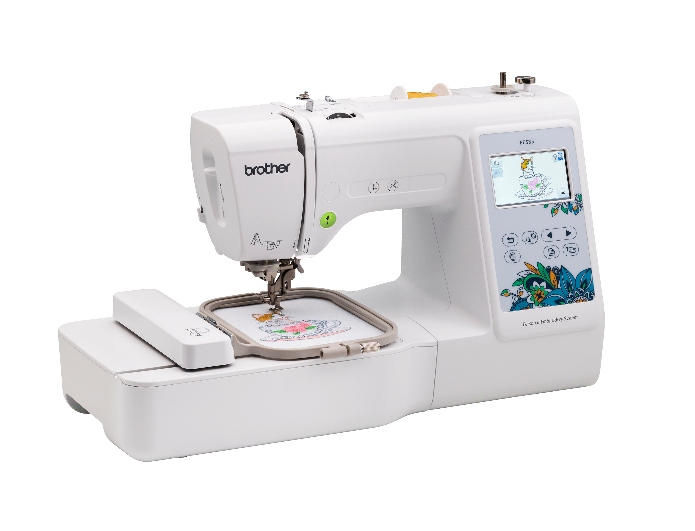 brother pe design 10 embroidery thread cut