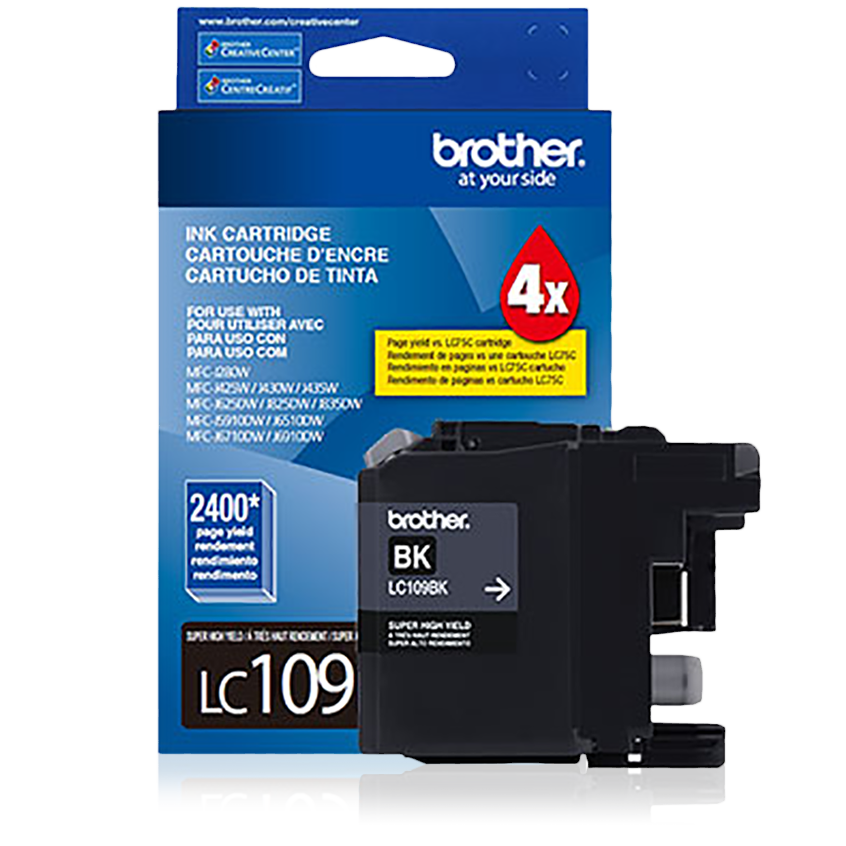 

Brother Super High-yield Ink, Black, Yields approx 2,400 pages