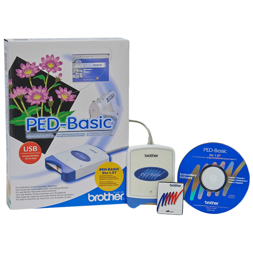 brother ped basic embroidery sewing machine software