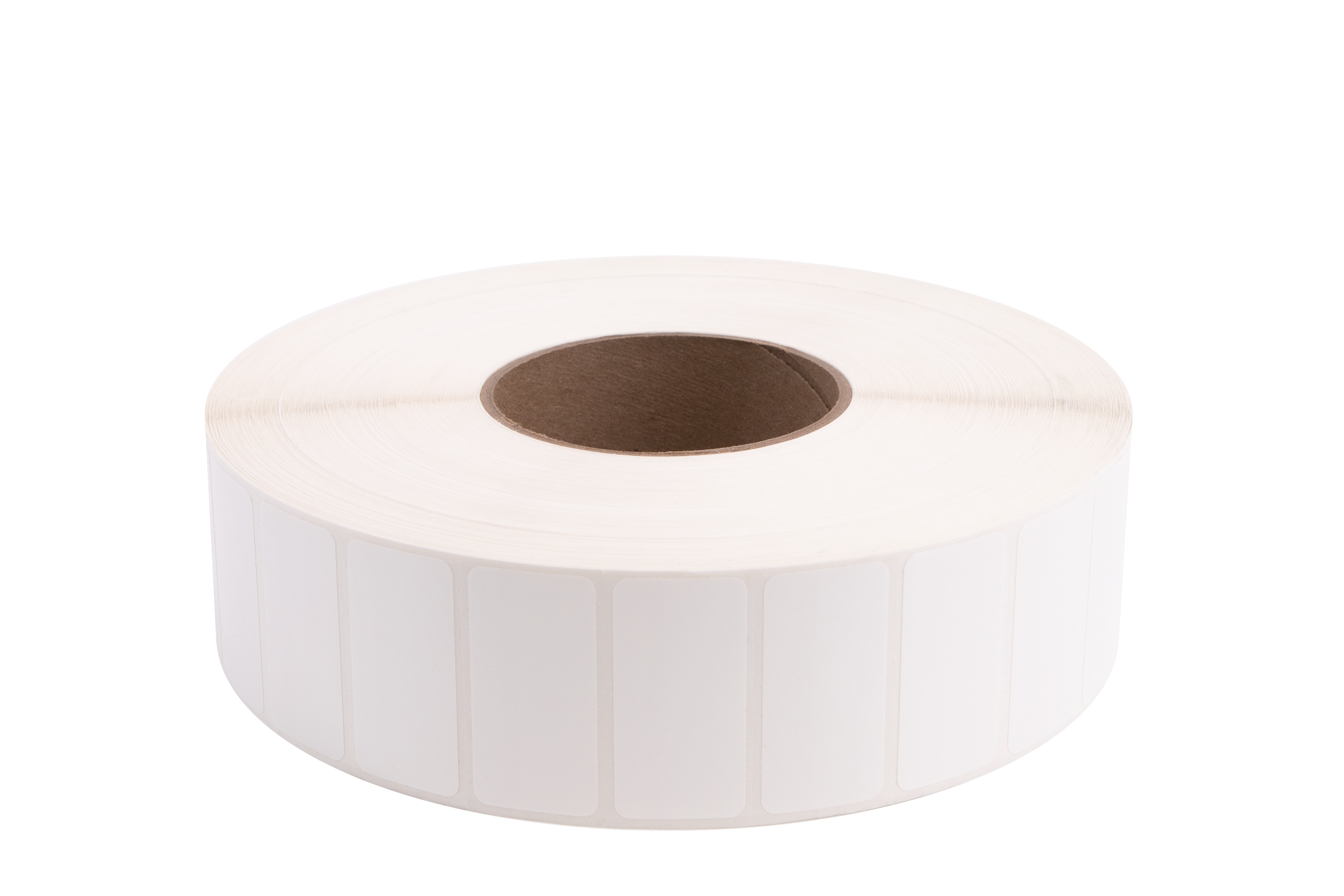 

Brother Synthetic (Polyester) Glossy Label (for Wax / Resin or Resin Ribbon), 2" x 1", White, Gap, 3" Core, 8" OD, 6,215 Labels/Roll, 4