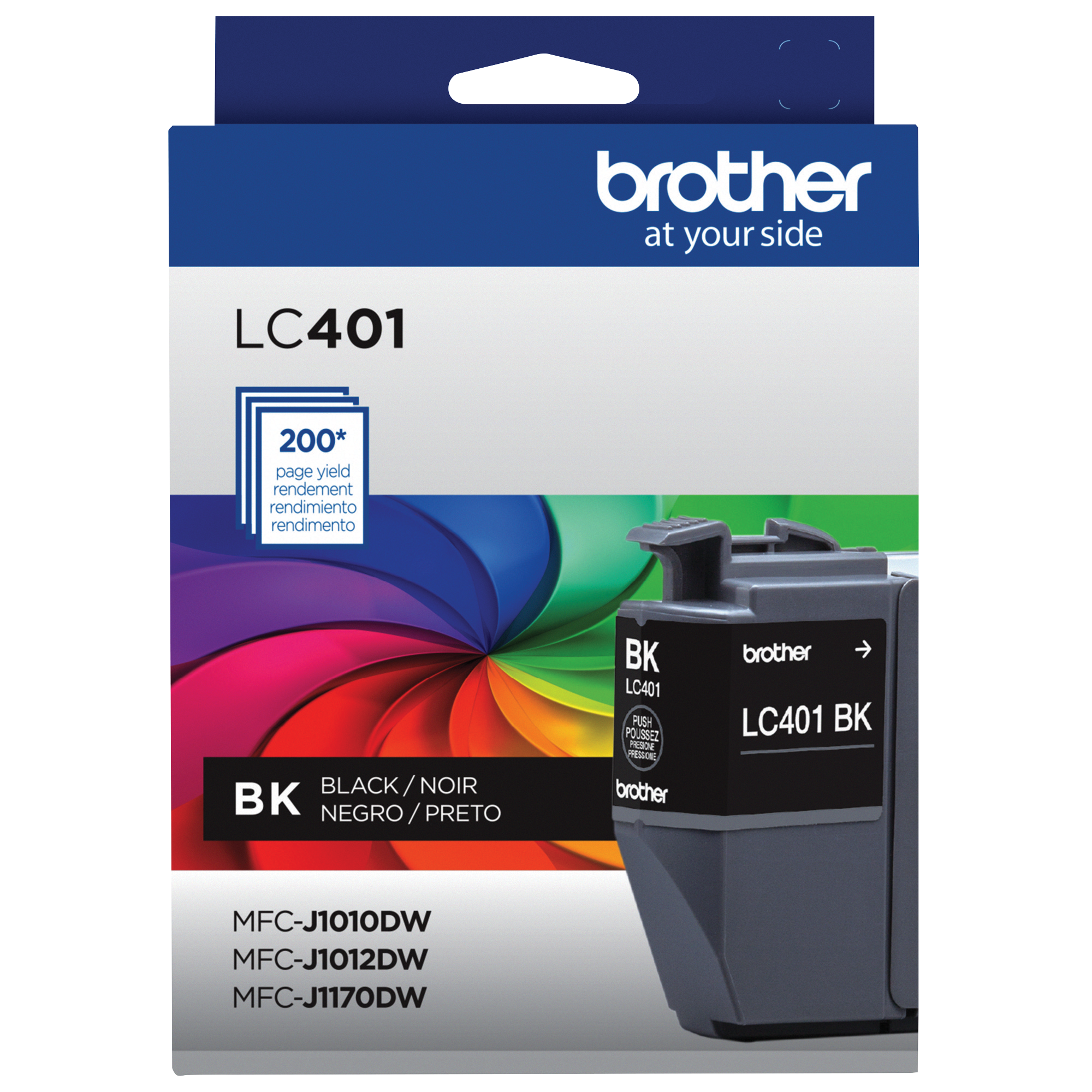 Photos - Ink & Toner Cartridge Brother Standard-yield Ink, Black, Yields approx 200 pages LC401BKS 