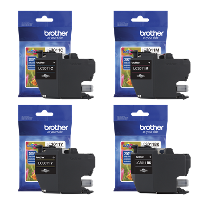 Standard-yield LC3011 Ink Bundle | By Brother