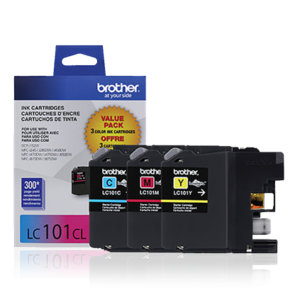Brother LC1013PKS | 3 Pack Standard-Yield Color Ink Cartridges