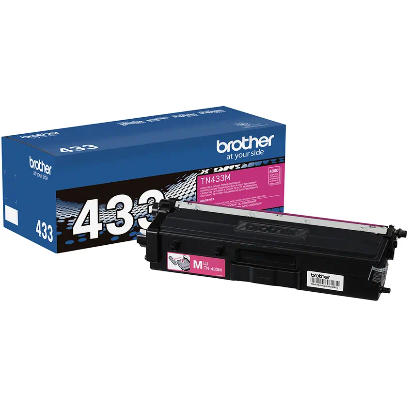 

Brother High-yield Toner, Magenta, Yields approx 4,000 pages