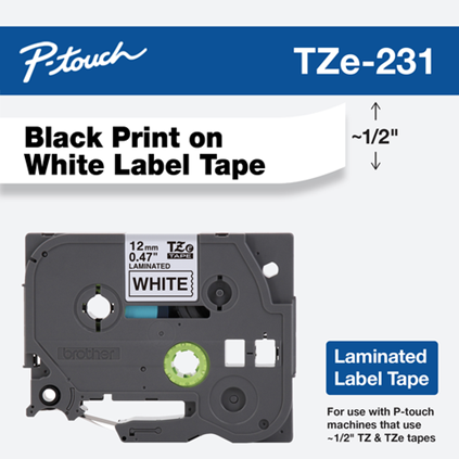 4x Brother Tze-231 TZ-231 Compatible pour les bandes d'étiquettes Brother  P-touch 