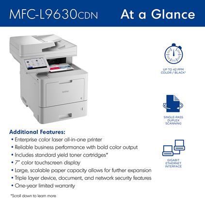MFC-L9630CDN, Laser couleur professionnelle