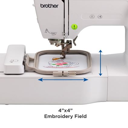 YUNLAIGOTOP Sewing and Embroidery Machine, 2-In-1 Embroidery Machine with  Large LCD Touch Screen, 75 Designs, 4x9.2 Embroidery Area, Computerized