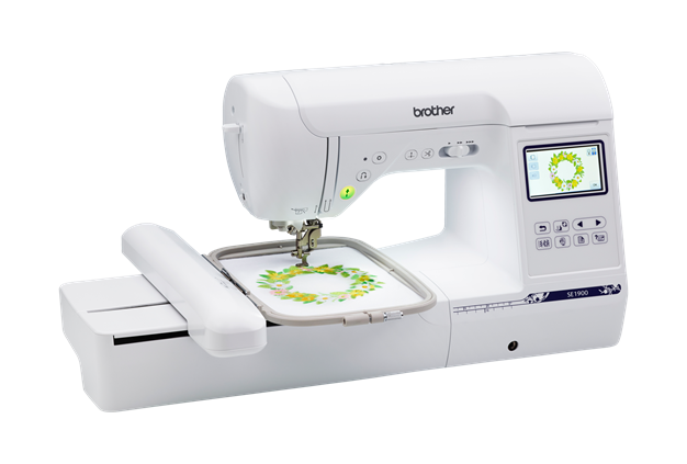 Brother SE1900 Máquina de coser y bordar, 138 diseños, 240 puntadas  integradas, computarizada, área de aro de 5 x 7 pulgadas, pantalla táctil  LCD de