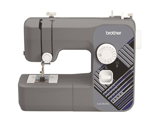 How to thread Brother LX 3817 sewing machine and how to replace needle and  presser foot 