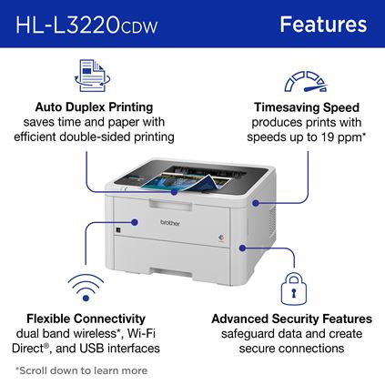Brother HL-L3220CW Colour LED Printer 