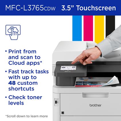 Brother imprimante dcp-l3550cdw- multifonction laser couleur