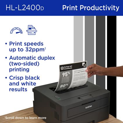 Brother HLL2400DW Printer Black