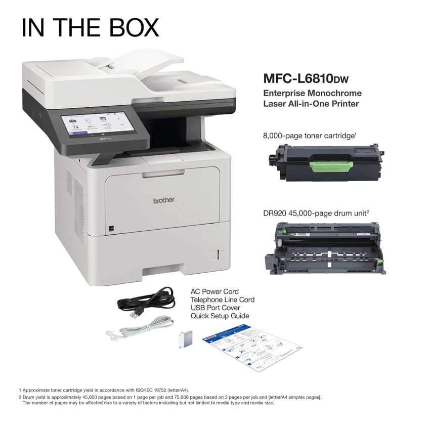 MFC-L6810DW | PrintersAIOs | PrintersAIOsFaxMachines | By Brother