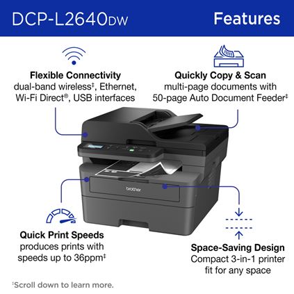 Brother DCPL2550DW review: A fast fix for home office needs