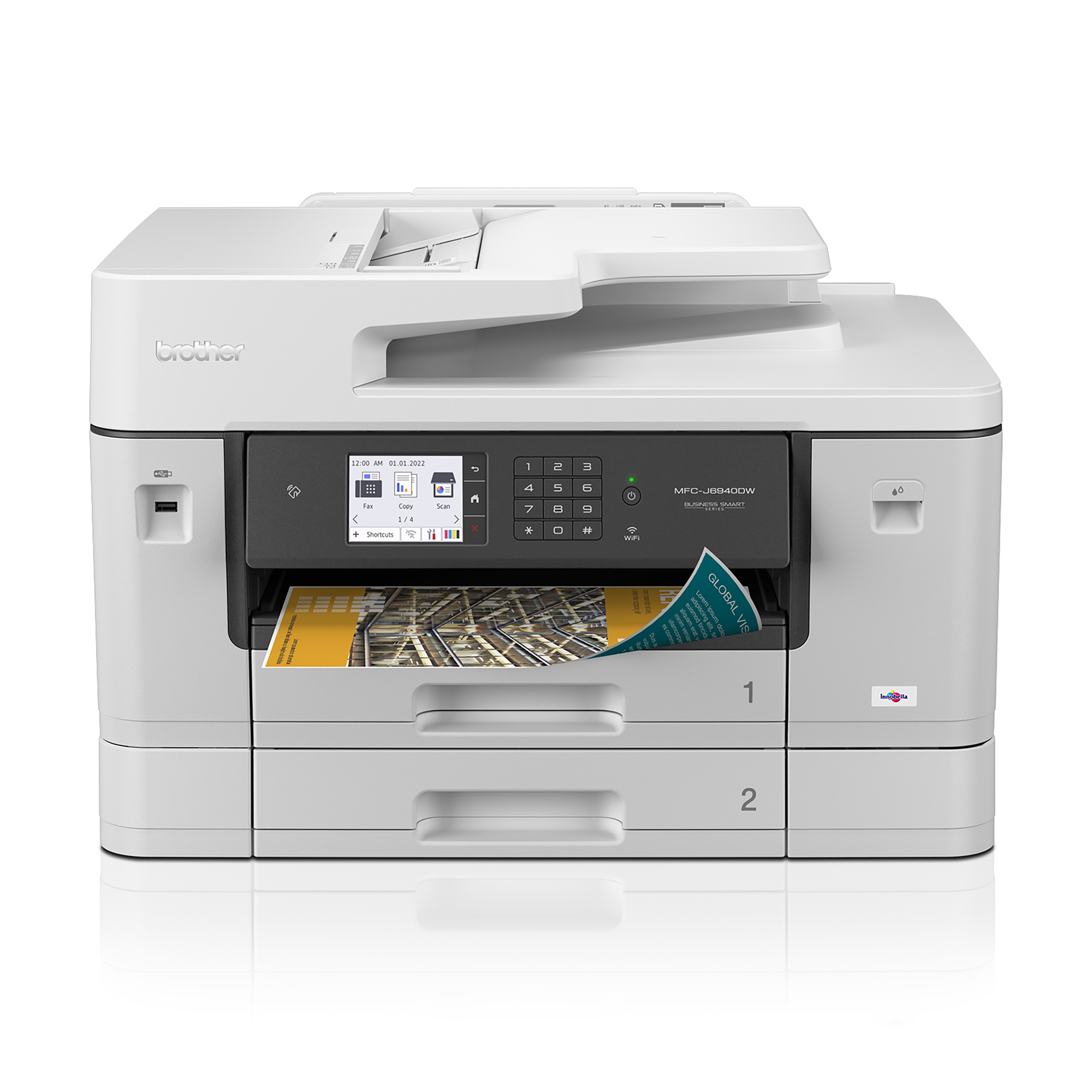 Brother MFC-J6940DW Color Inkjet All-in-One Printer with 500-sheet total  paper capacity and the ability to print, scan, copy and fax up to 11”x17