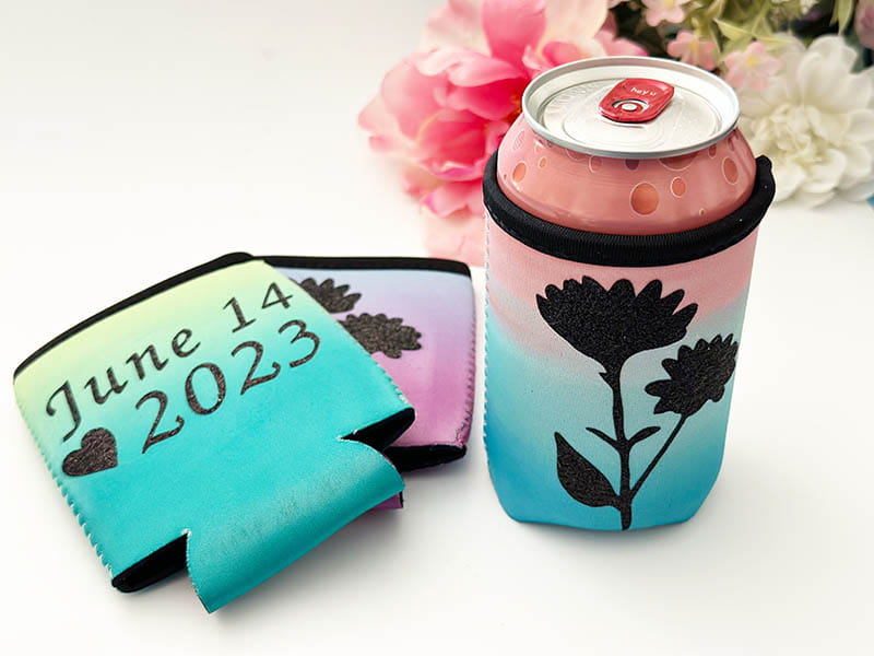 How to make a wedding drink coozie