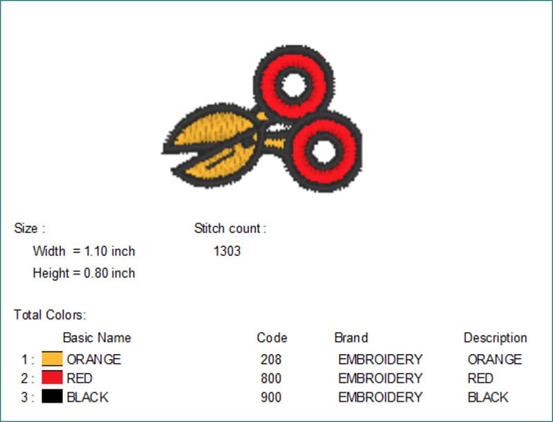 How to embroider patterned weights