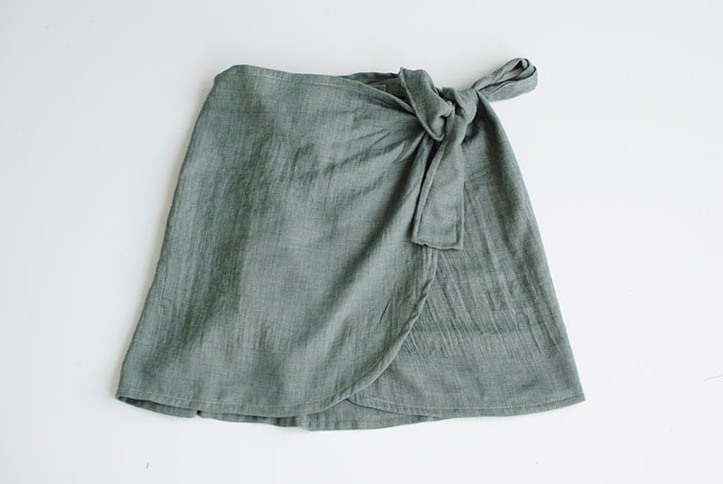 DIY Mini Wrap Skirt, How to Make a Wrap Skirt