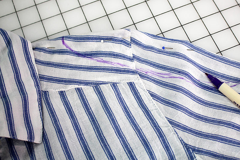 UPCYCLING: Adding Peep-hole Sleeves to a Shirt | Stitching Sewcial