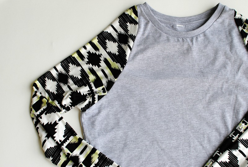 DIY: T-Shirt to Long Sleeve Raglan